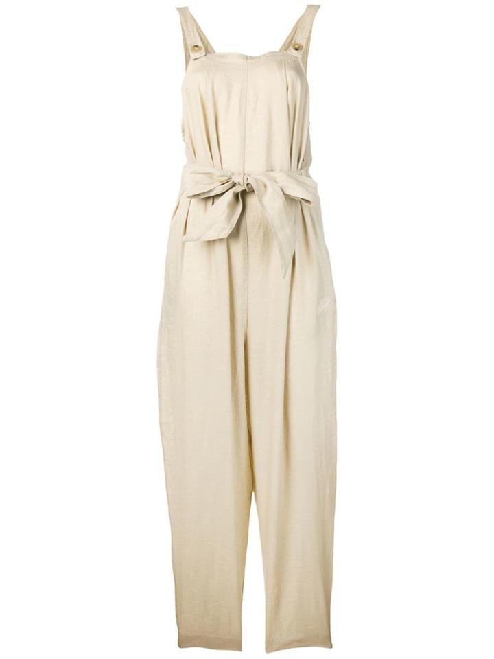 Emporio Armani Bow Detail Playsuit - Neutrals