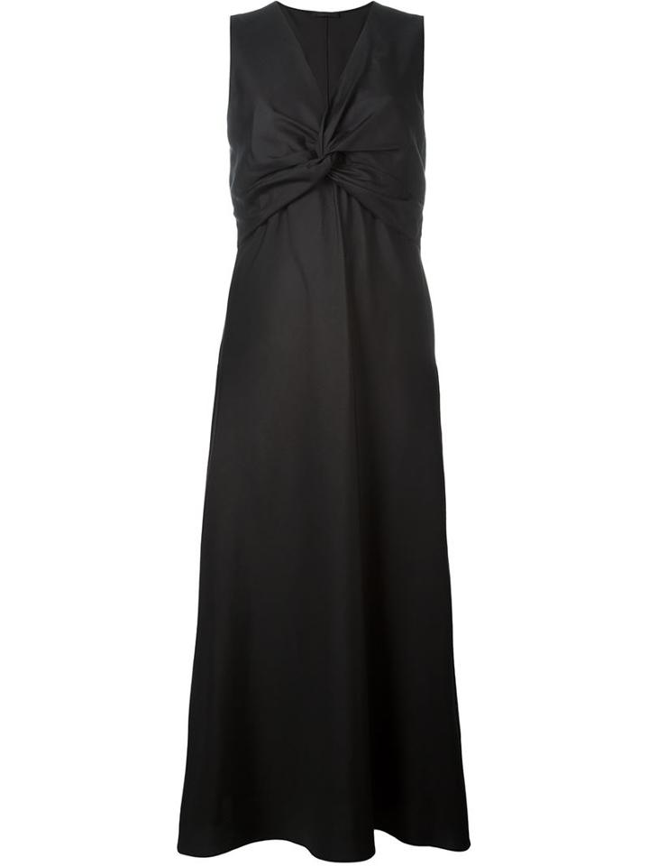 The Row Draped Front Maxi Dress