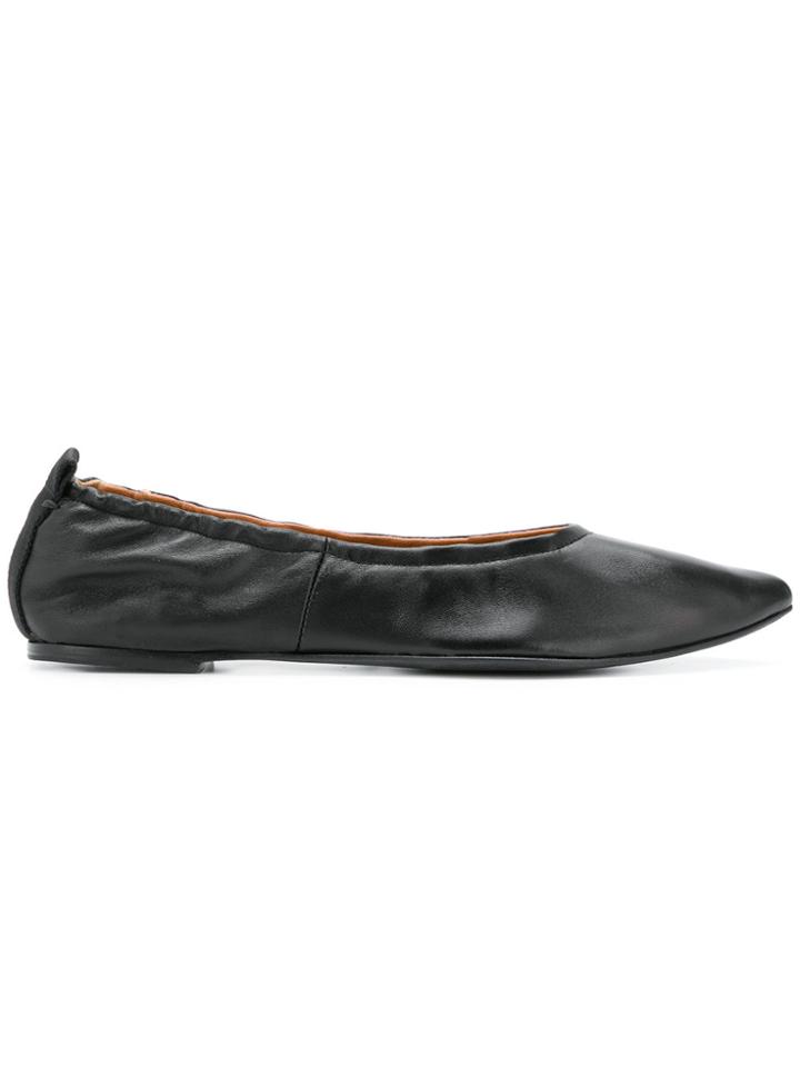 Joseph Lovecat Point Ballerinas - Black