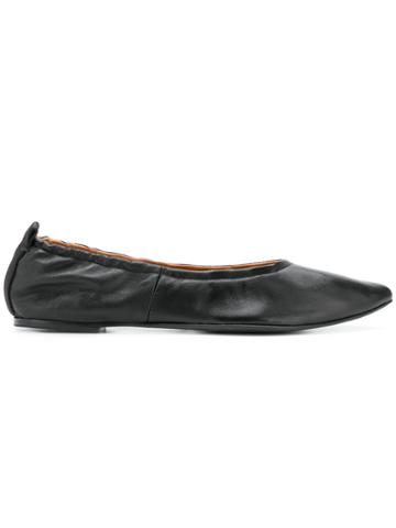 Joseph Lovecat Point Ballerinas - Black