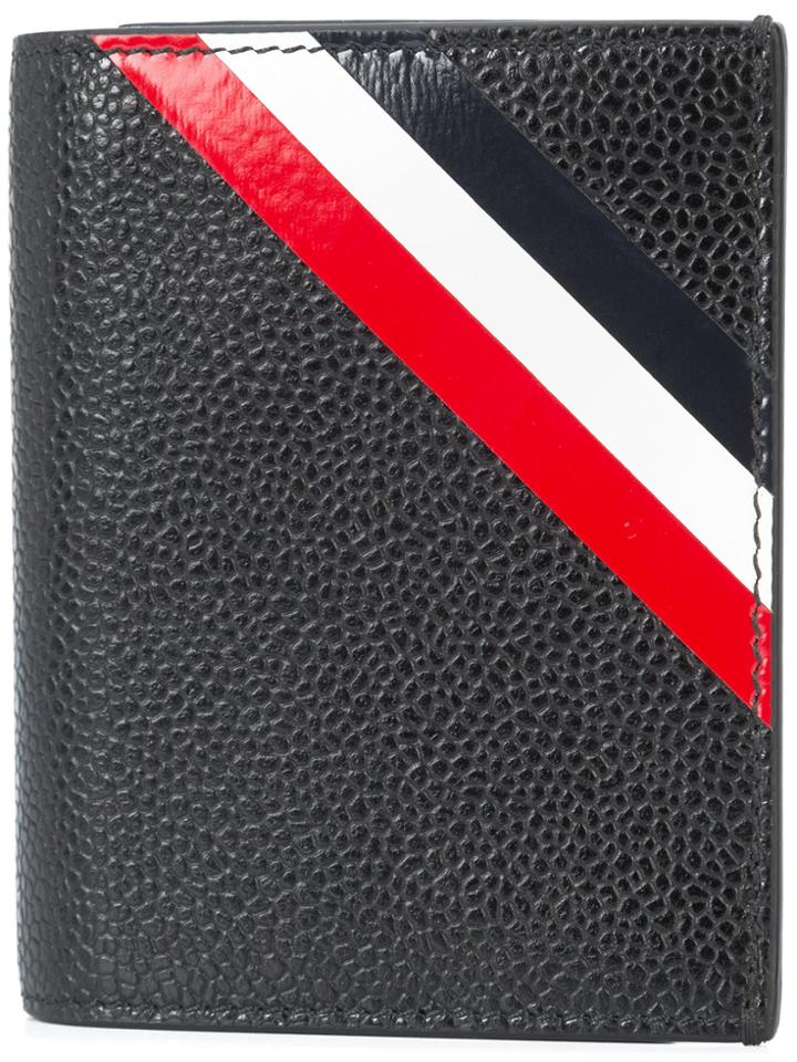 Thom Browne Stripe Cardholder - Black