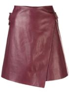 Rosetta Getty Wrap-style Mini Skirt - Red