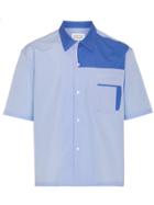 Maison Margiela Panelled Bowling Shirt - Blue