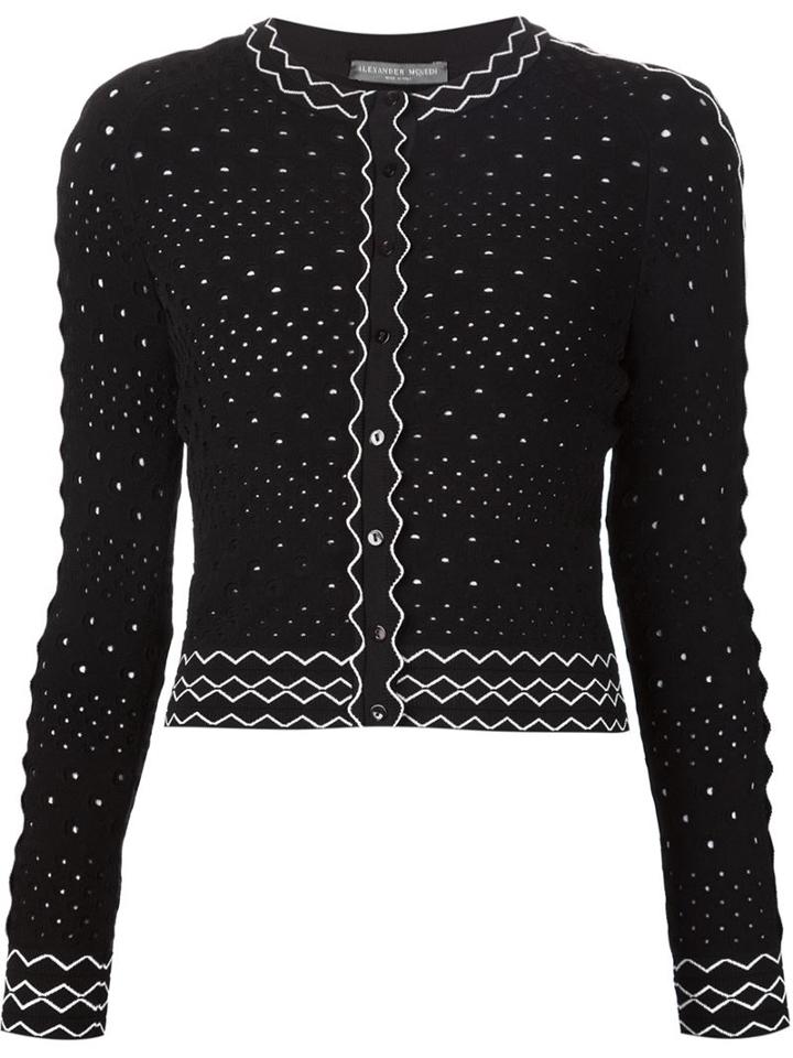 Alexander Mcqueen Perforated Cardigan