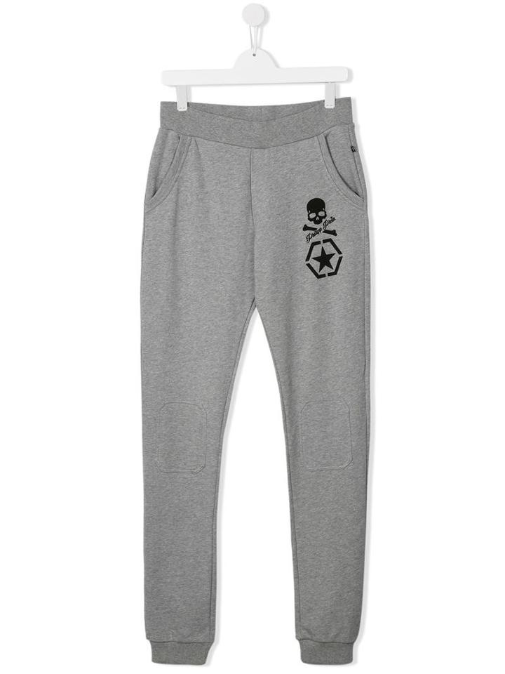 Philipp Plein Kids Groove Track Pants, Boy's, Size: 14 Yrs, Grey