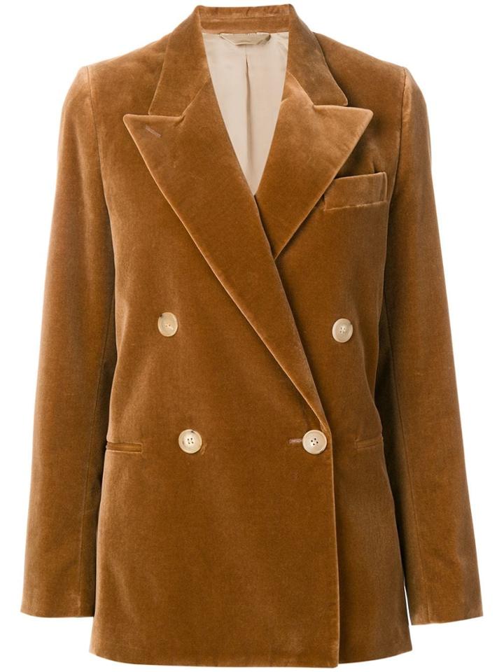 Acne Studios Velvet Suit Jacket - Brown