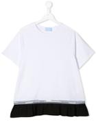 Lanvin Enfant Contrast Logo T-shirt - White