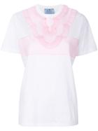 Prada Embellished Bib T-shirt - White