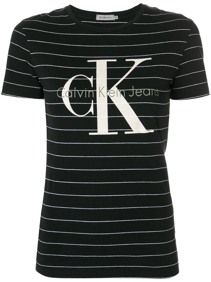 Calvin Klein Jeans Striped T-shirt - Black