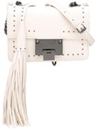 Jimmy Choo Studded Satchel Bag, Women's, White, Leather