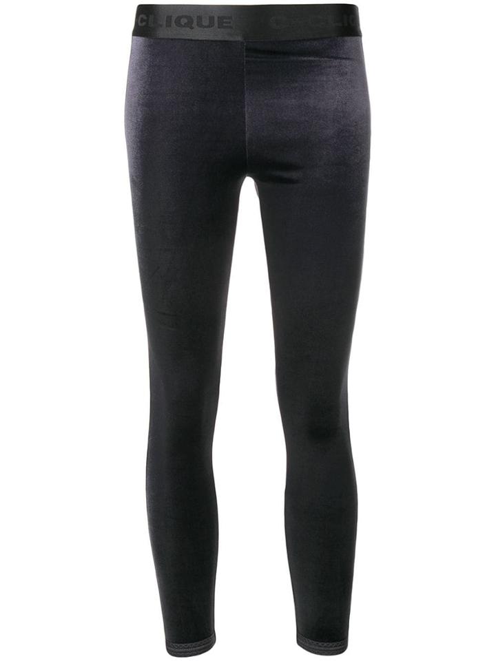 Pinko Velvet Leggings - Grey