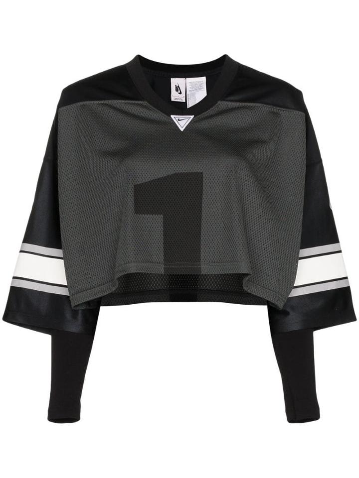 Nike American Football Cropped Top - Black