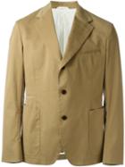 Al Duca D'aosta 1902 Patch Pocket Blazer, Men's, Size: 52, Brown, Cotton/spandex/elastane