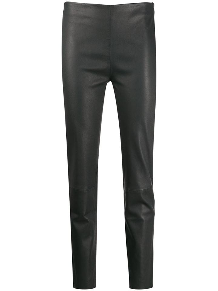 Lorena Antoniazzi Textured Skinny Trousers - Grey