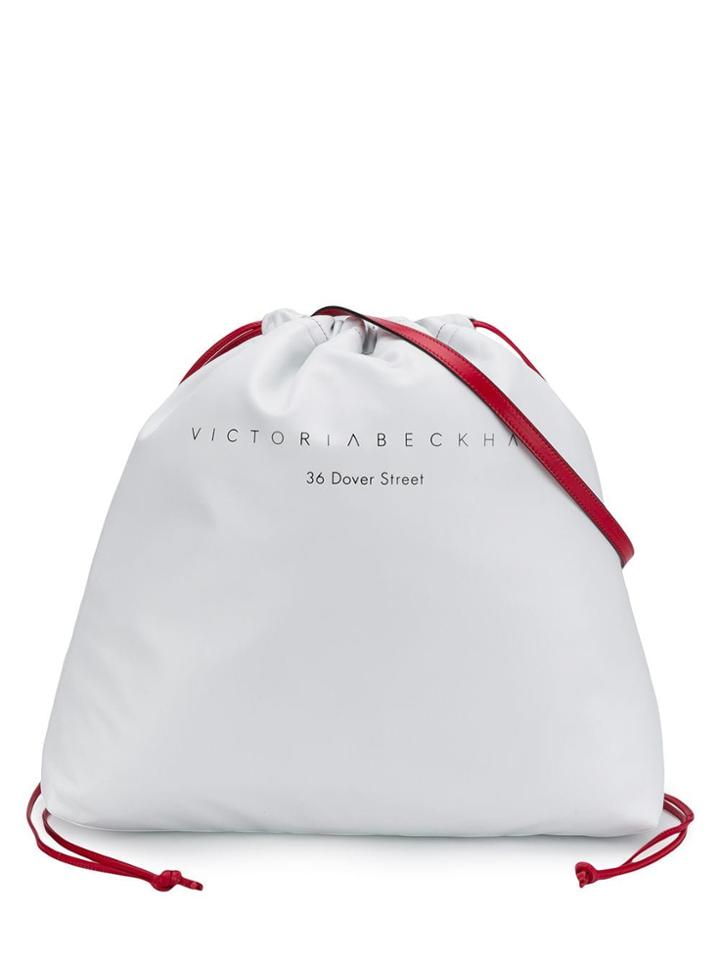 Victoria Beckham 36 Dover St. Drawstring Small Bag - White