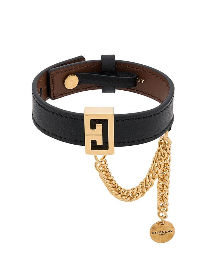 Givenchy Chain Plaque Bracelet - Black