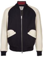 Kent & Curwen Contrast Baseball Jacket - Black
