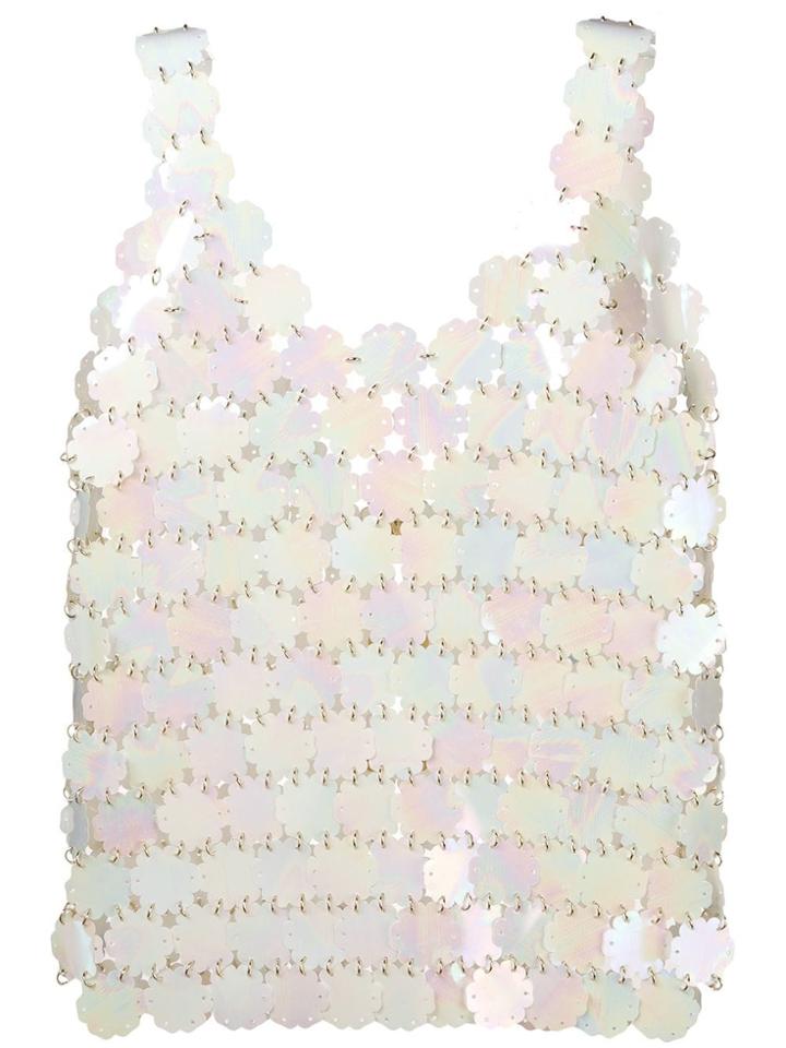 Paco Rabanne Flower Chain Top - White