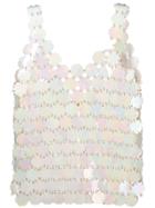 Paco Rabanne Flower Chain Top - White