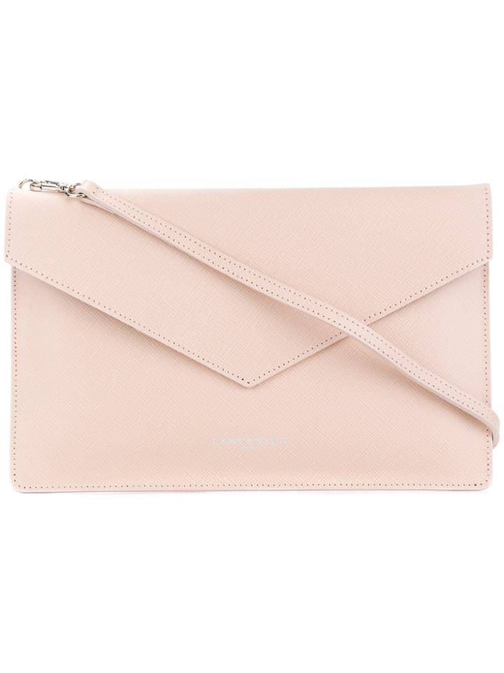 Lancaster Logo Stamp Clutch - Nude & Neutrals