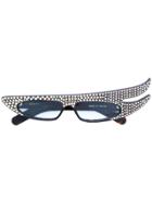 Gucci Eyewear Embellished Oversized Glasses - Black