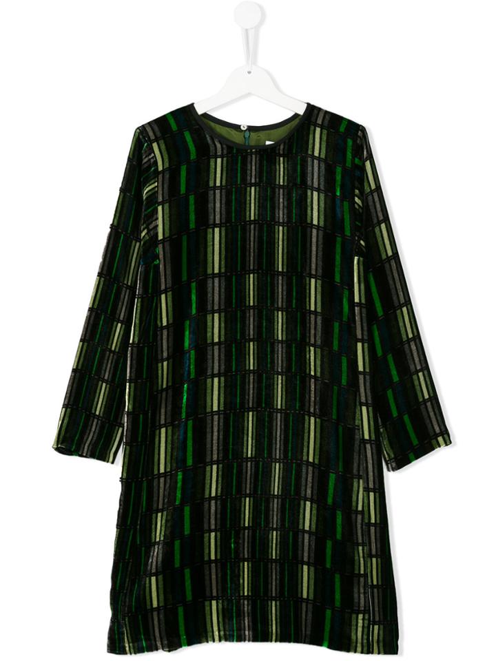 Señorita Lemoniez Check Print Tanguy Dress - Green