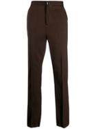 Acne Studios Striped Wool Trousers - Brown