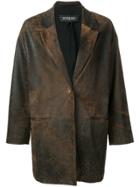 Simonetta Ravizza Oversized Fit Jacket - Brown