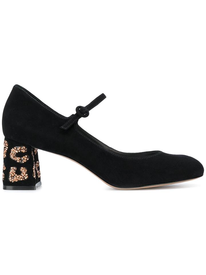 Sophia Webster Sequin Embellished Mary Jane Pumps - Black