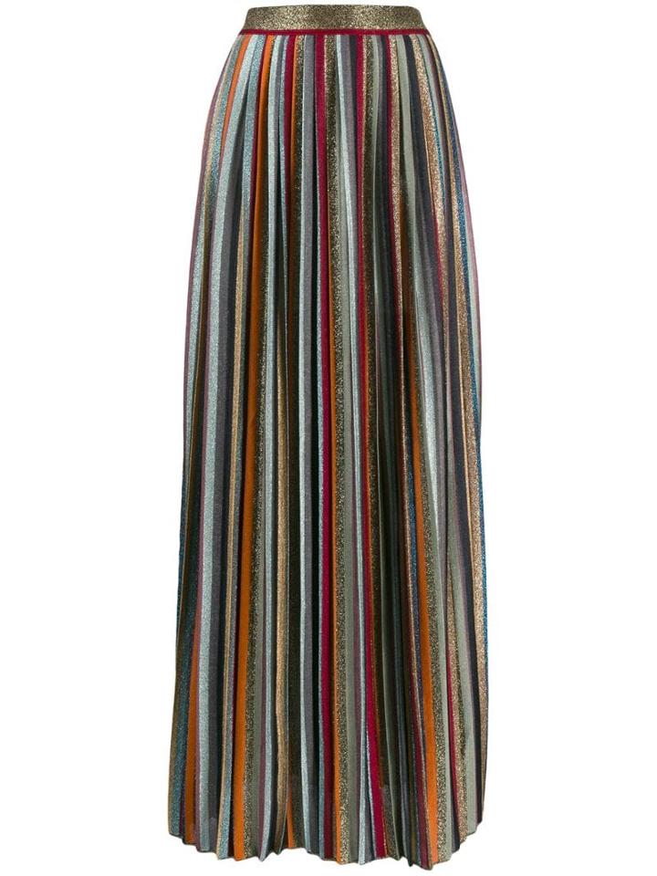 Missoni Glitter Pleated Maxi Skirt - Blue