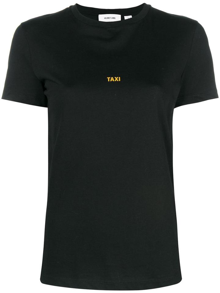 Helmut Lang Taxi Slogan Short-sleeve T-shirt - Black