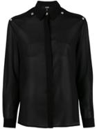 Versus Slit Shoulder Shirt - Black