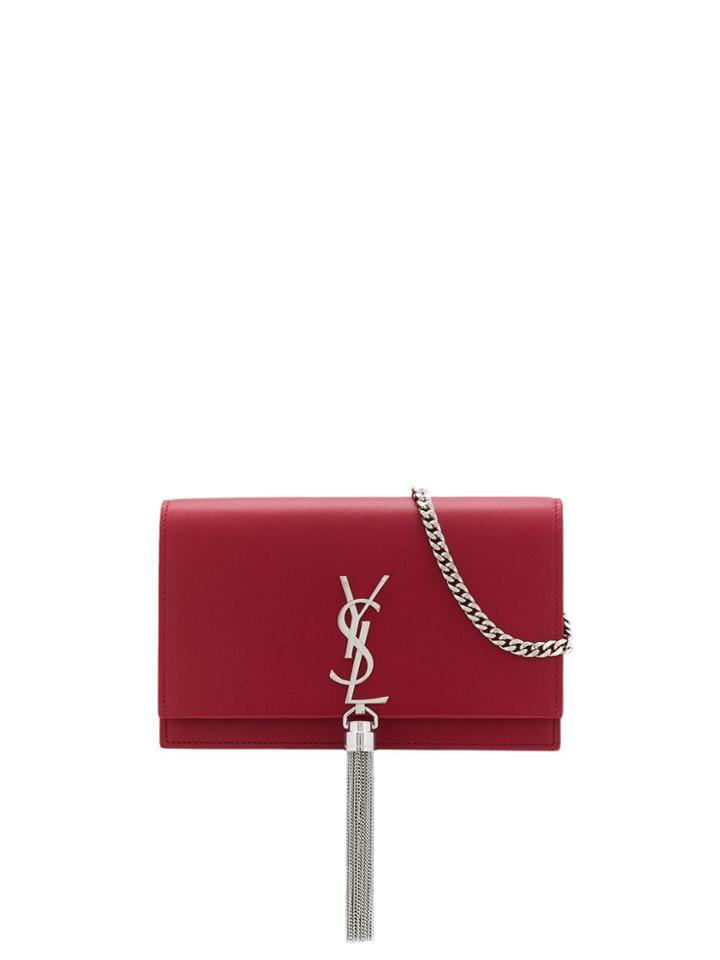 Saint Laurent Kate Cross Body Bag - Red