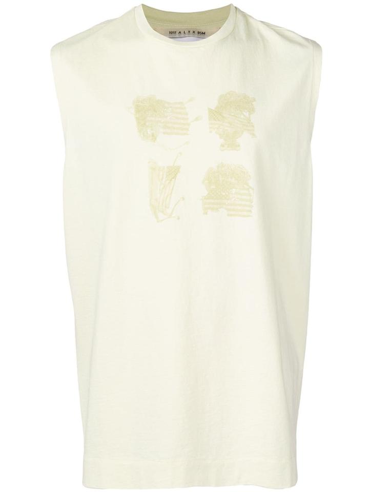 1017 Alyx 9sm Sleeveless Printed T-shirt - Yellow