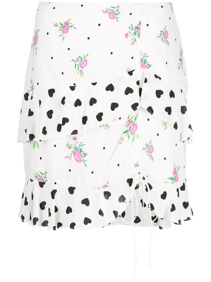 For Love And Lemons Lucia Mini Skirt - White
