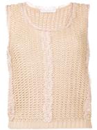 Ermanno Scervino Sleeveless Knitted Top - Nude & Neutrals