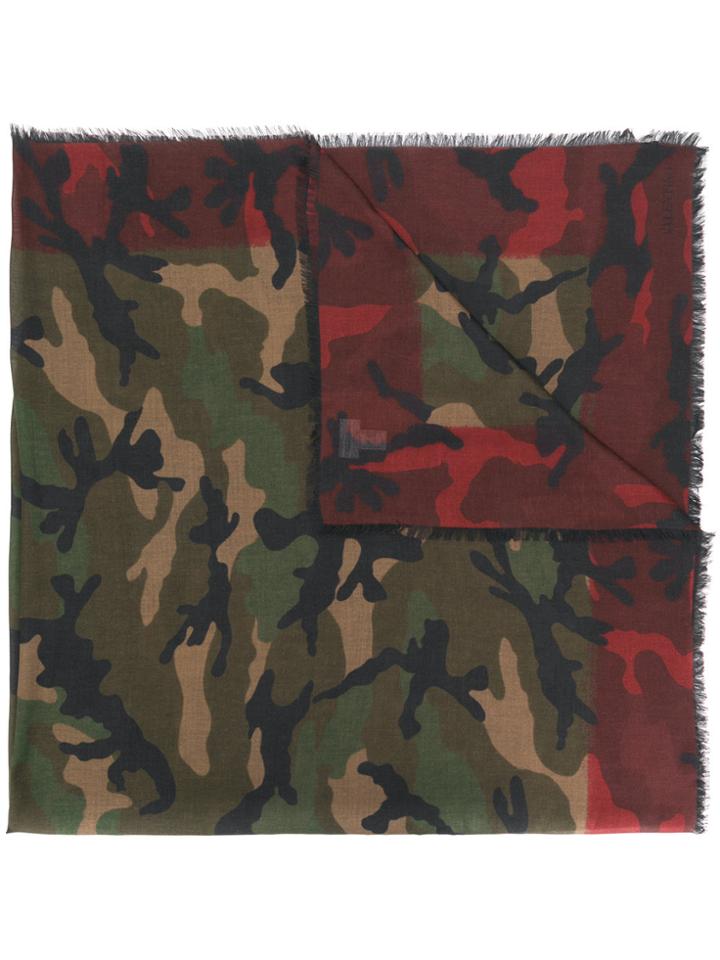 Valentino Camouflage Scarf - Multicolour