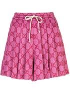 Gucci Gg Supreme Pleated Skirt - Pink