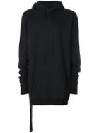 Unravel Project Long-line Hoodie - Black