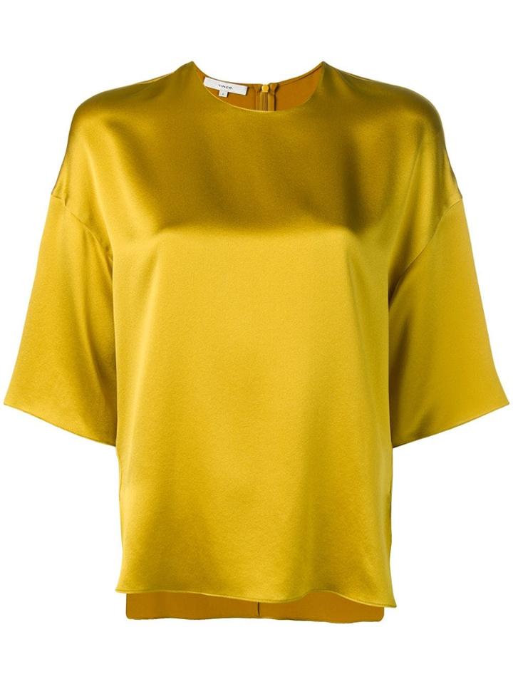 Vince Fluid Blouse - Yellow