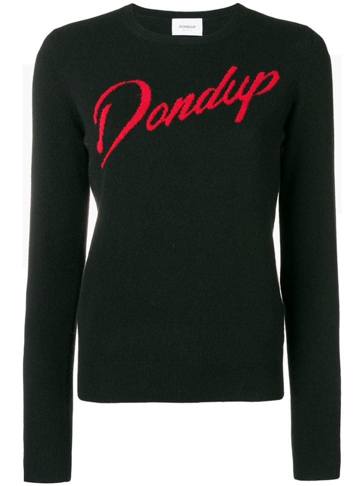 Dondup Logo Fitted Sweater - Black
