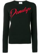 Dondup Logo Fitted Sweater - Black