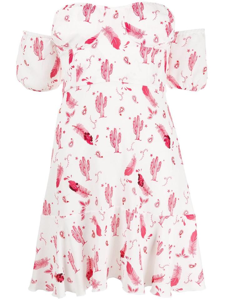 Chiara Ferragni Off The Shoulder Mini Dress - White