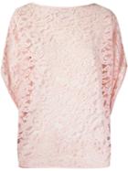 Martha Medeiros 'marescot' Lace Blouse, Women's, Size: 42, Pink/purple, Cotton/polyamide/viscose