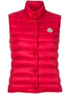 Moncler Down-filled Sleeveless Gilet - Red