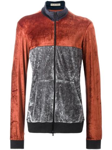 Emiliano Rinaldi Zipped Sweatshirt, Men's, Size: 48, Grey, Nylon/viscose