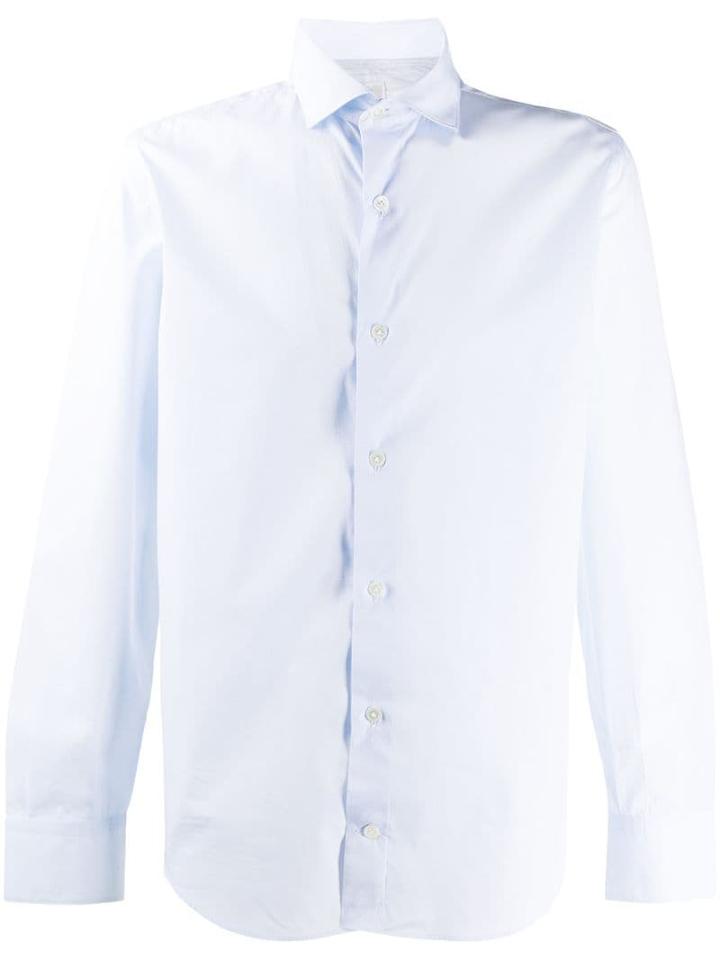 Eleventy Long-sleeve Fitted Shirt - Black