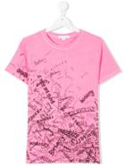 Burberry Kids Logo Doodle T-shirt - Pink & Purple