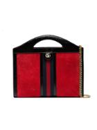 Gucci Red Ophidia Large Suede Leather Shoulder Bag