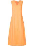 Ck Calvin Klein Suiting Dress - Yellow & Orange